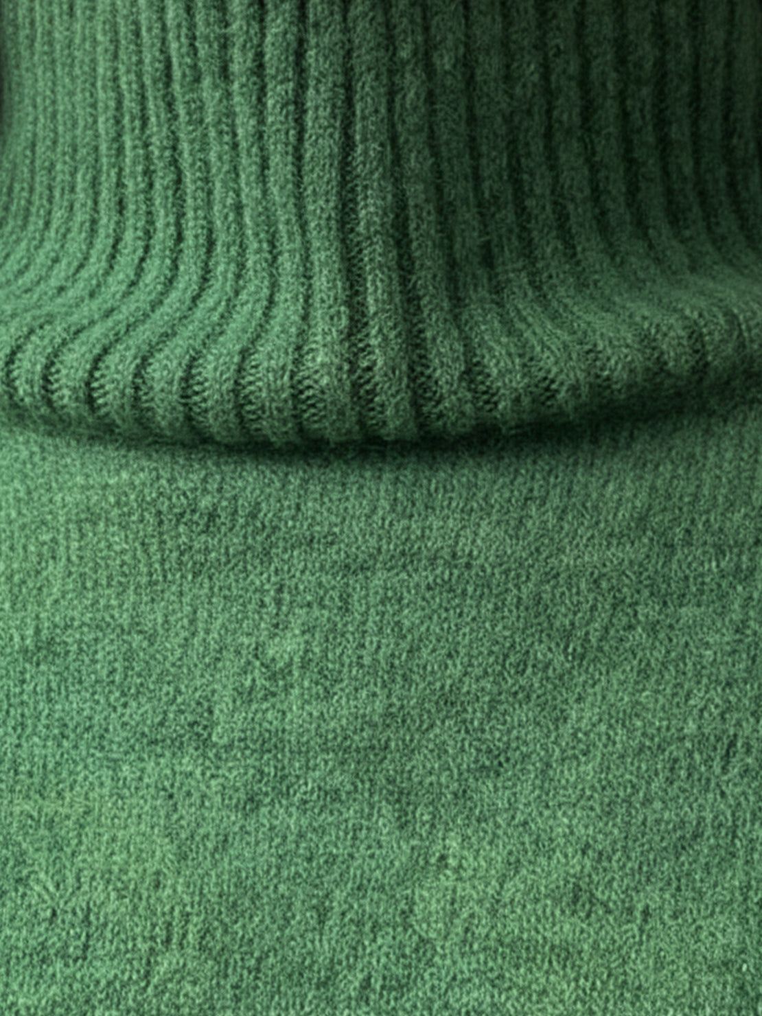 soft-knit turtleneck two-piece set with wide-leg pants and relaxed fit