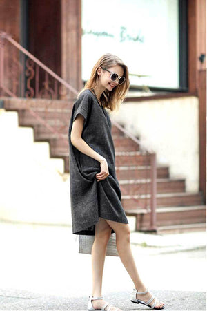 Short Sleeve Shift Dress