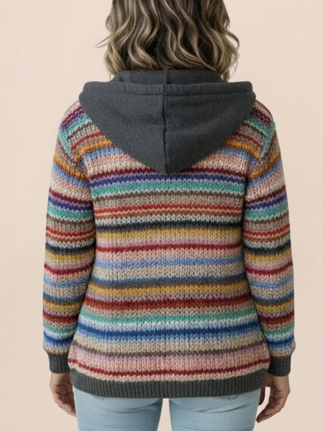 Highland Plaid Shacket with soft fleece lining and attached hood in classic plaid pattern