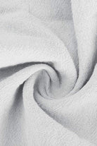 Light grey cotton and terylene fabric texture swirl for blazer and high-waisted shorts set