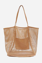 Breezy Mesh Tote Bag lightweight polyester netting beach and travel bag with sturdy anti-drop netting and machine washable design