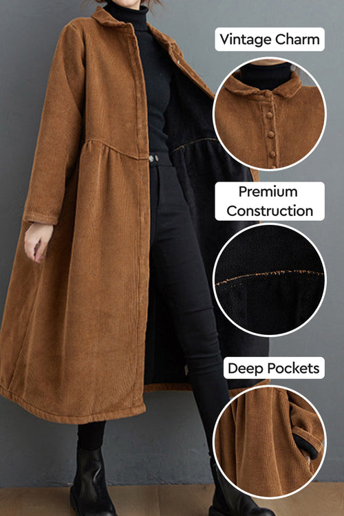 Oversized Vintage Corduroy Coat