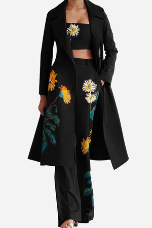 Elegant Floral Statement Three-Piece Set