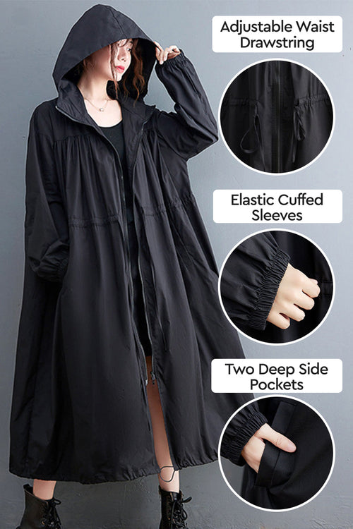 One Size Oversized All-Weather Water-Resistant Windbreaker