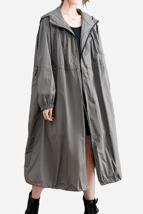 One Size Oversized All-Weather Water-Resistant Windbreaker