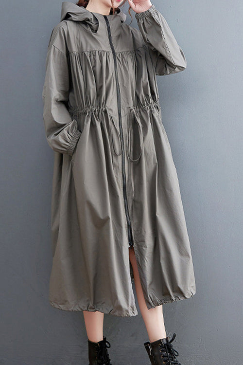 One Size Oversized All-Weather Water-Resistant Windbreaker