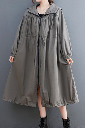 One Size Oversized All-Weather Water-Resistant Windbreaker