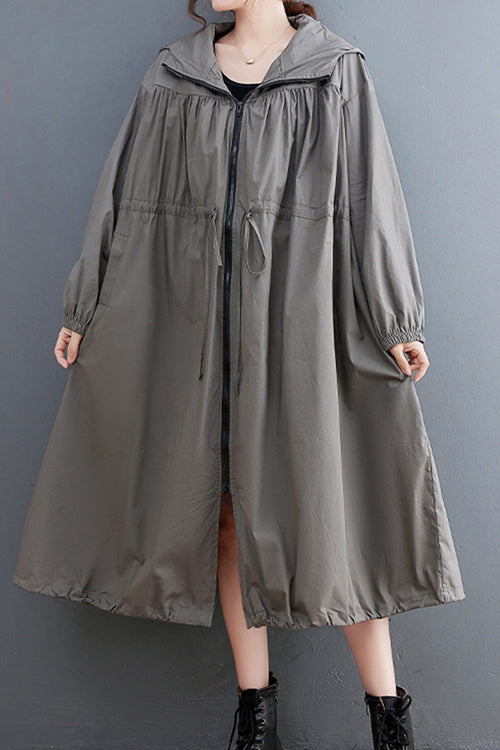 One Size Oversized All-Weather Water-Resistant Windbreaker