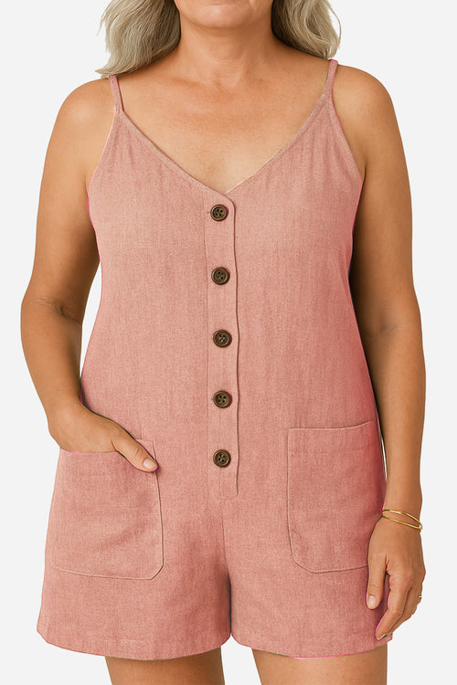 100% Pure Linen Breathable Natural Comfort Jumpsuit