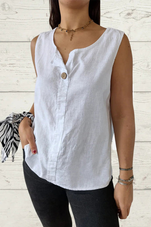 100% Pure Linen Cool Comfort Vest
