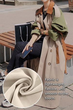 Urban Chic Oversized Color Block Windbreaker