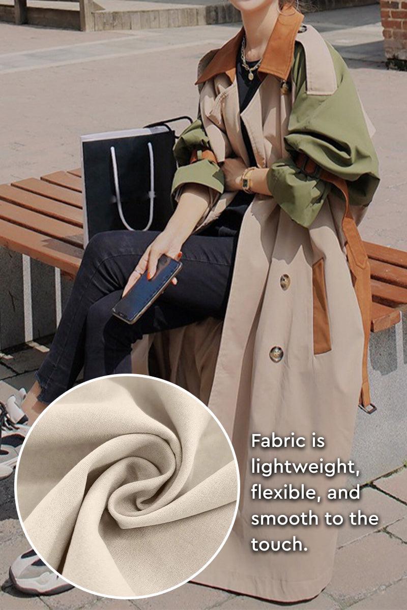 Urban Chic Oversized color block windbreaker with lightweight, flexible fabric and modern oversized fit.