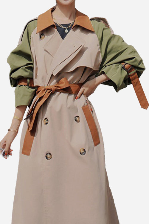 Urban Chic Oversized Color Block Windbreaker