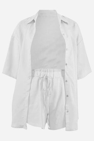 Coastal Linen Cotton Two Piece Set