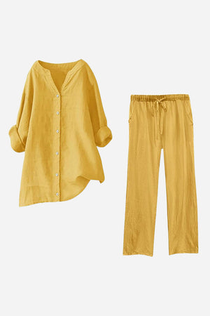 100% Cotton Travel-Ready Two Piece Set