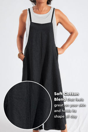 Cotton Blend Travel Comfort Jumpsuit