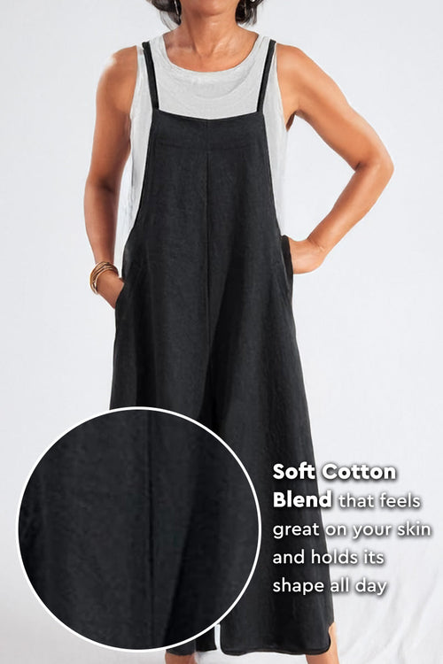 Cotton Blend Travel Comfort Jumpsuit