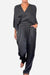 Satin Wrap Lounge Two-Piece Set