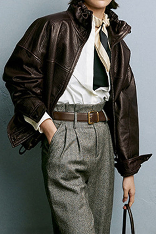Authentic Sheepskin Leather Jacket