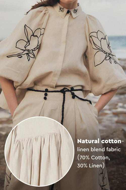 Dolce Vita Cotton Linen Floral Set