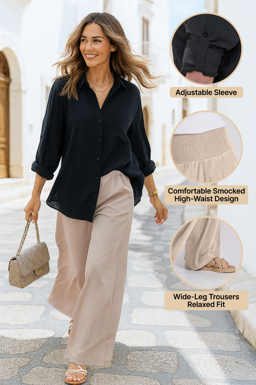 Oversized Linen Leaved-IN Set Lyss