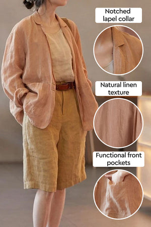 100% Linen Jacket Shirt