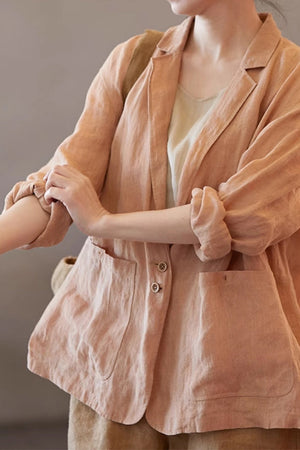 100% Linen Jacket Shirt