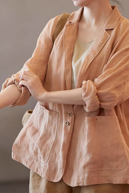 100% Linen Jacket Shirt