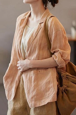 100% Linen Jacket Shirt