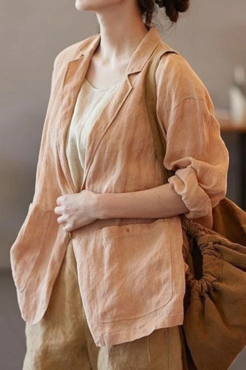 100% Linen Jacket Shirt