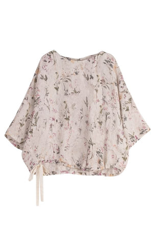 Botanical Garden 100% Linen Art Blouse