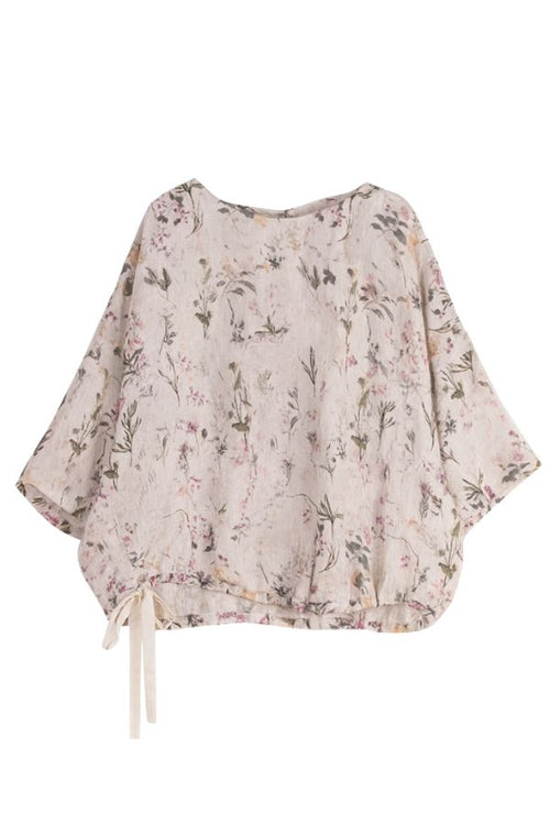 Botanical Garden 100% Linen Art Blouse