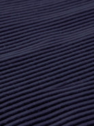 Half-Zip waffle pullover with fold-over collar, kangaroo pocket, and relaxed fit in neutral tones