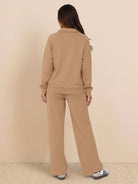 Wrinkle-free polo set with structured two-piece design, breathable fabric, and practical pockets