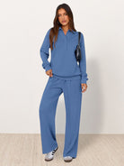 Wrinkle-free two-piece polo set with structured fit and breathable fabric