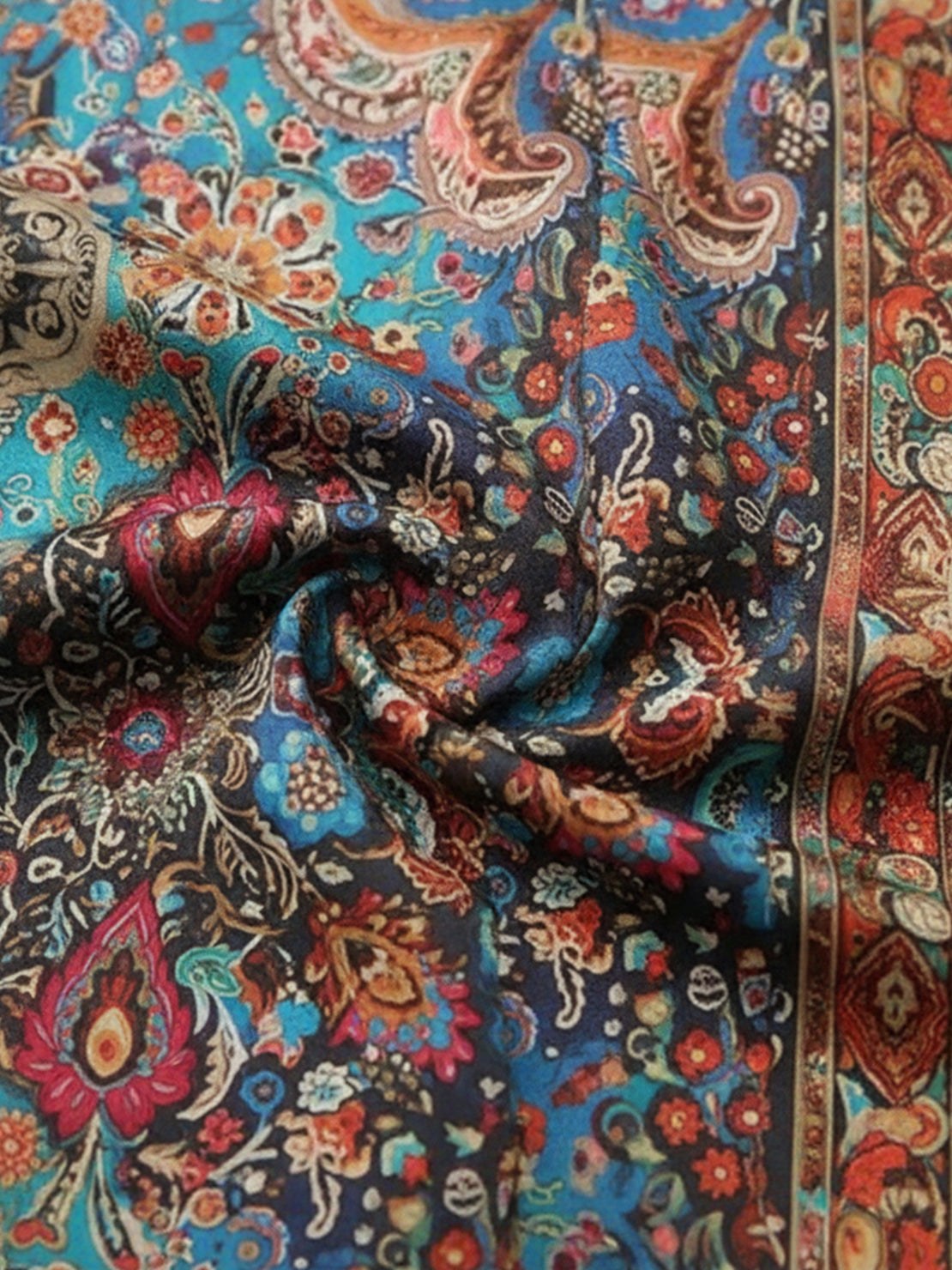 floral button-down shirt with long sleeves and relaxed fit