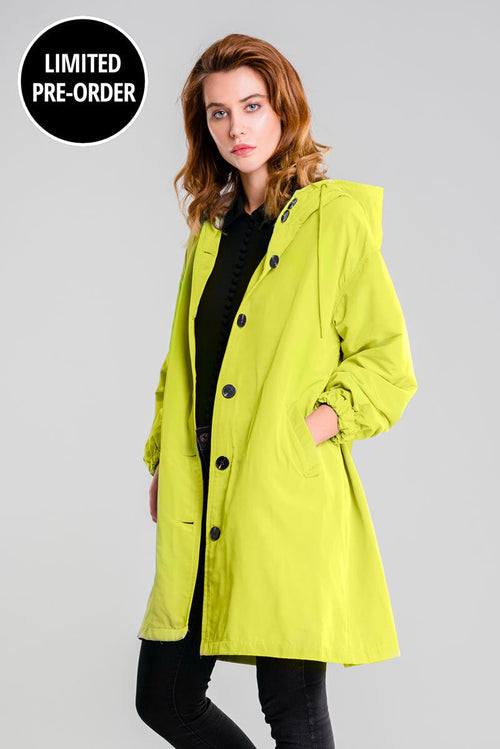 Water Resistant Oversized Hooded Windbreaker Rain Jacket