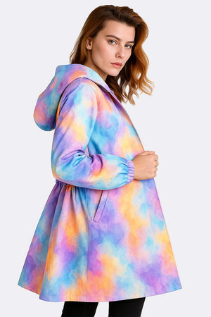 Water Resistant Oversized Hooded Windbreaker Rain Jacket