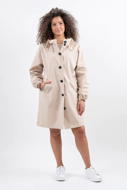 Water Resistant Oversized Hooded Windbreaker Rain Jacket