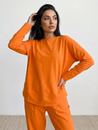 woman wearing All-Day Comfort 2-Piece Outfit Set in light breathable fabric