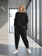 Lightweight All-Day Comfort 2-Piece Outfit Set in soft polyester fabric