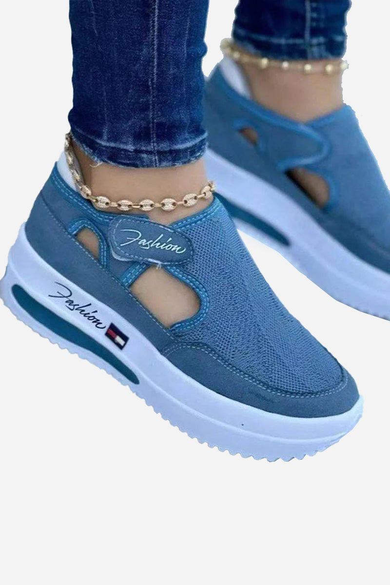 sparkle wedge sneakers