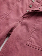 Casual button-down utility-chic trousers with deep pockets and rolled cuffs in soft durable fabric