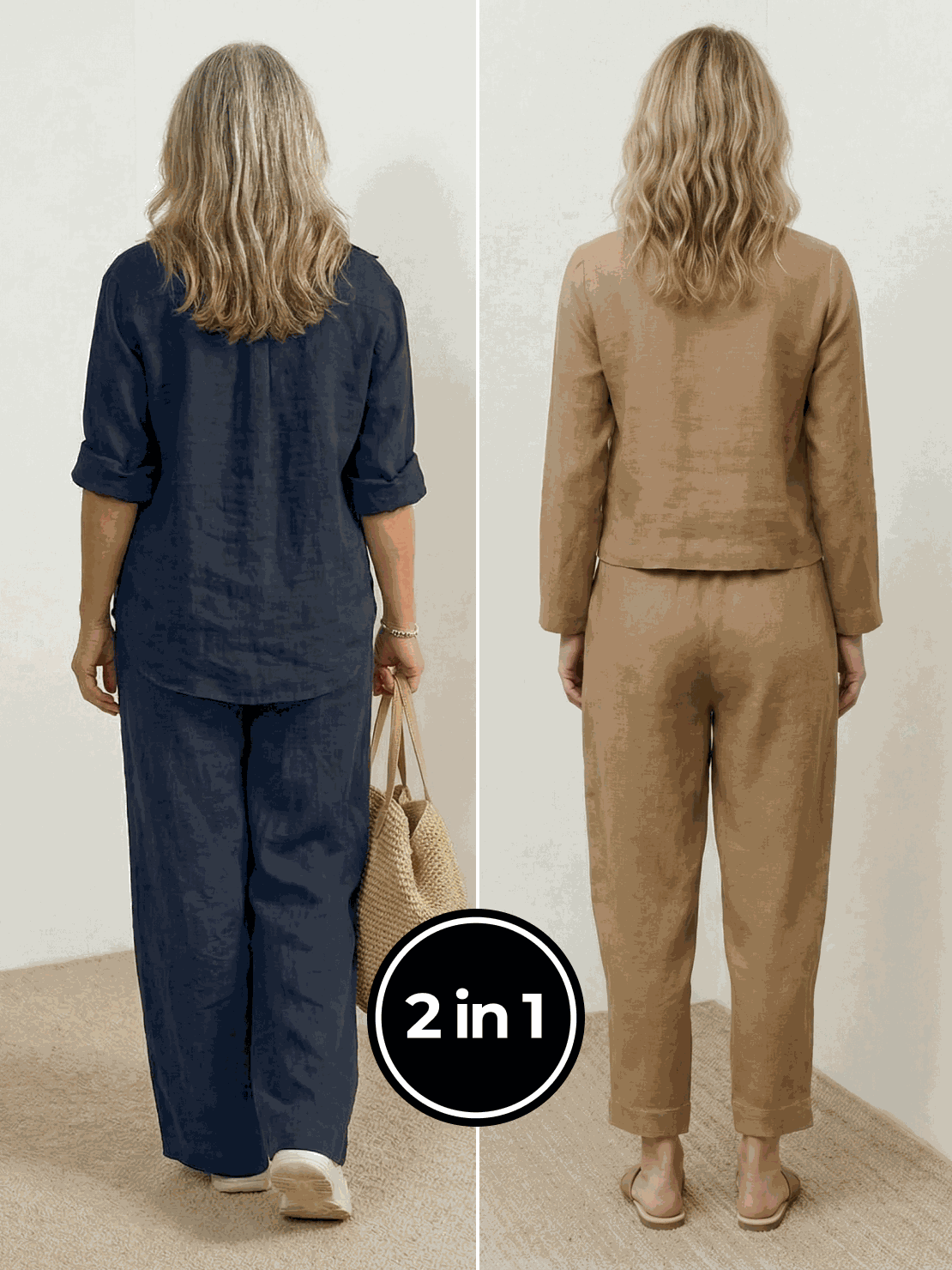 Casual Chic Duo breathable natural fabric two-piece outfits for effortless style and comfort