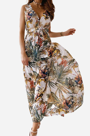 Casual Sleeveless Print Strap Dress