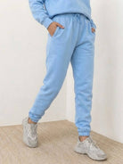 Classic Comfort Athleisure set in stretchy polyester-spandex, wrinkle-resistant and flattering fit for active women