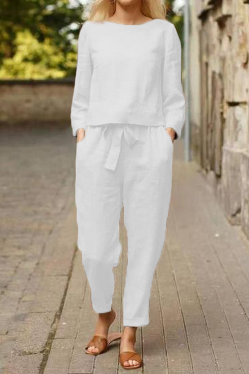 Cotton-Linen Monochrome Capsule