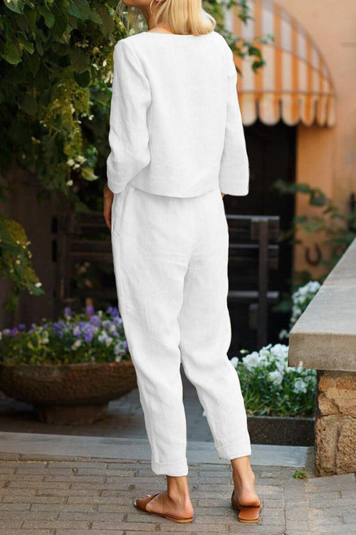 Cotton-Linen Monochrome Capsule