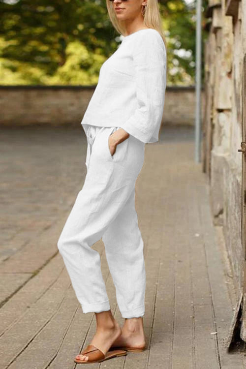 Cotton-Linen Monochrome Capsule