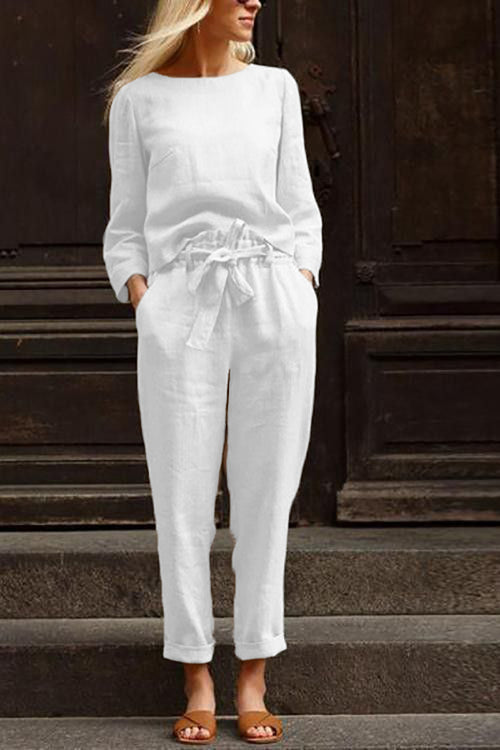 Cotton-Linen Monochrome Capsule